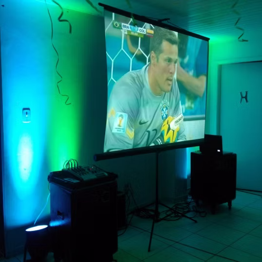 Projetor e Telão